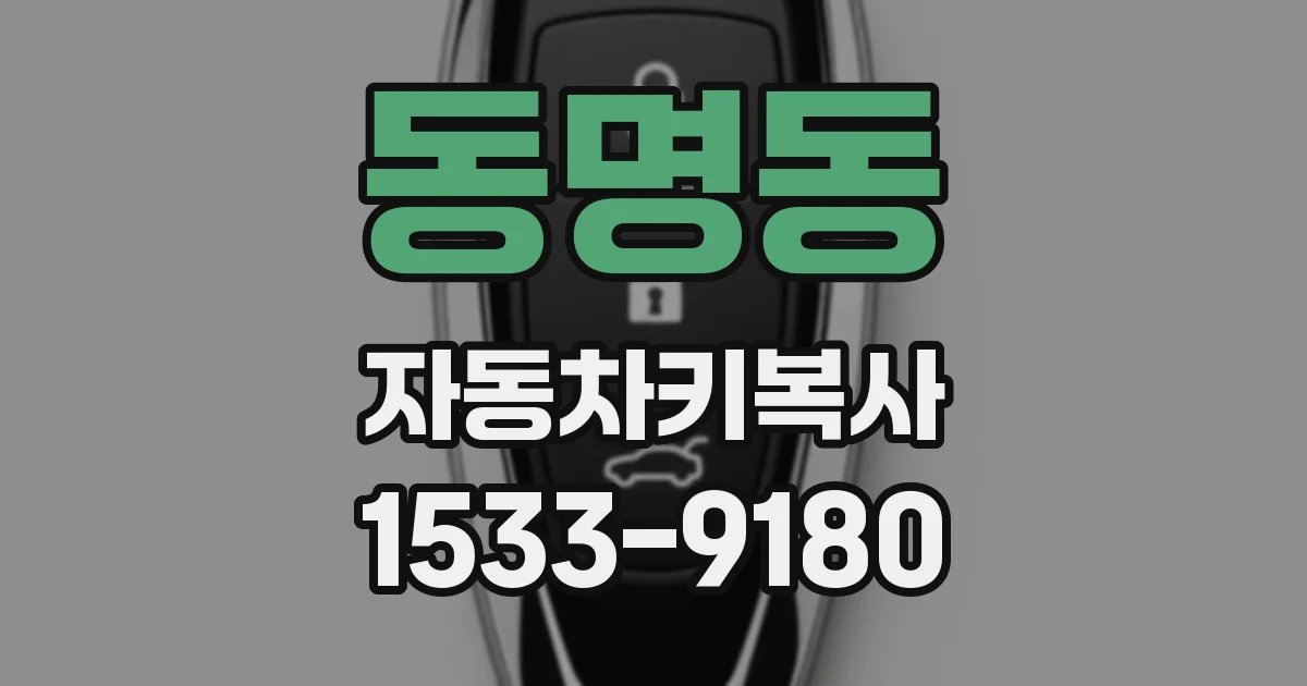 동명동 자동차키복사