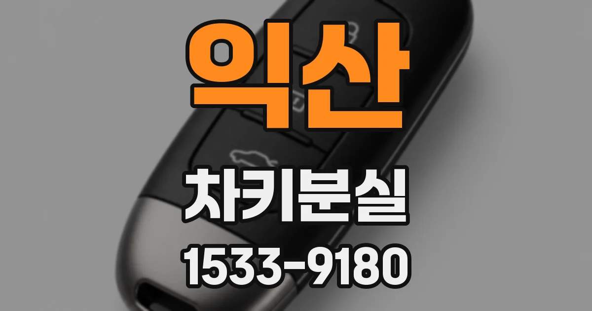 익산 차키분실