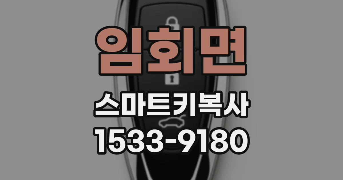 임회면 스마트키복사