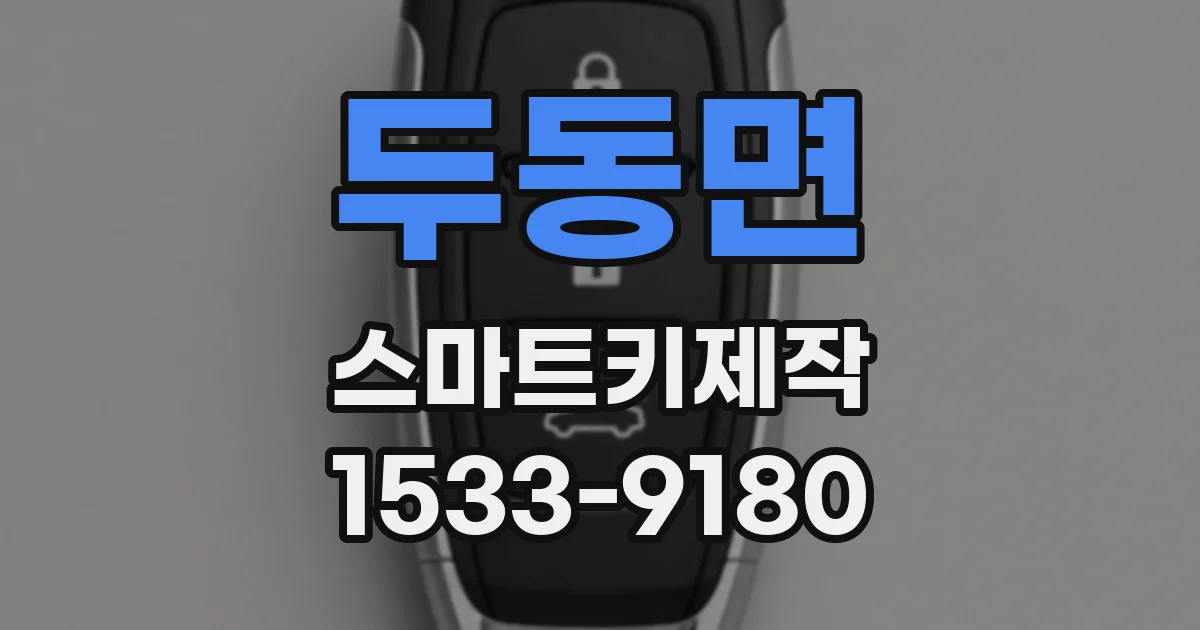 두동면 스마트키제작