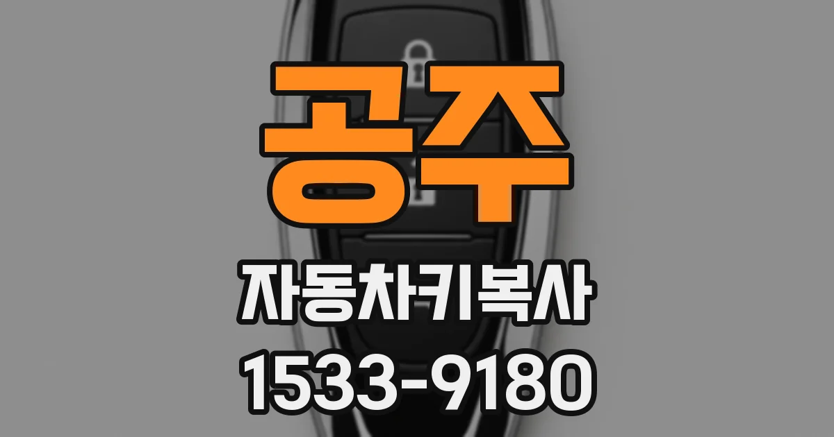 공주 자동차키복사