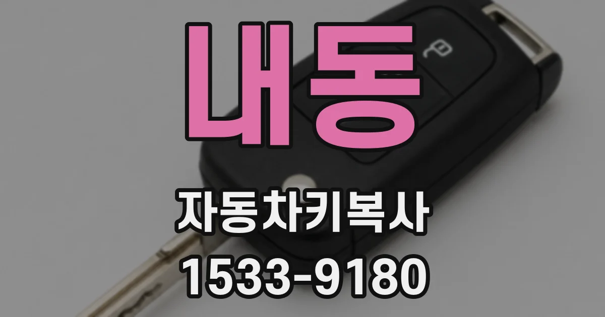 내동 자동차키복사