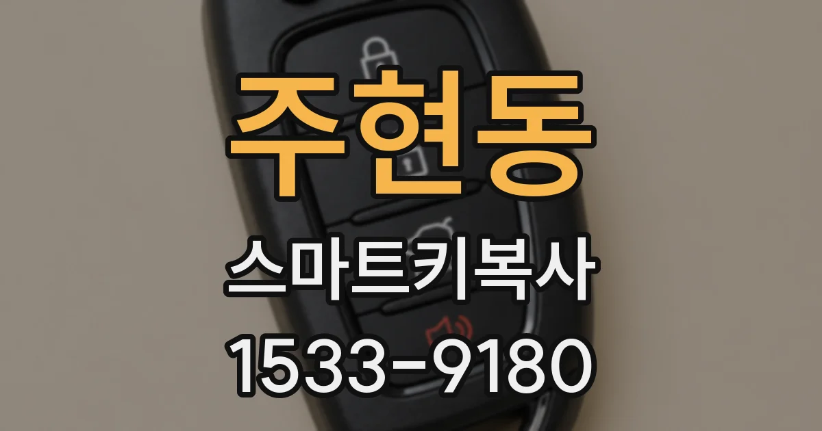 주현동 스마트키복사