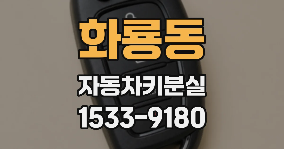 화룡동 자동차키분실
