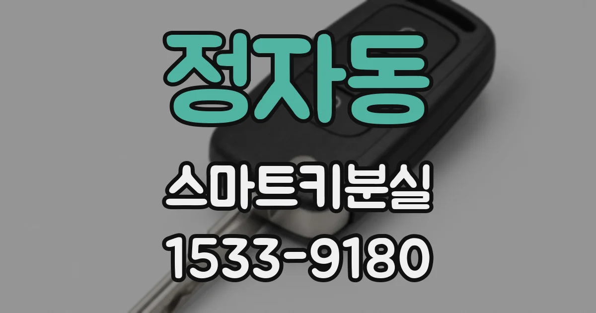 정자동 스마트키분실
