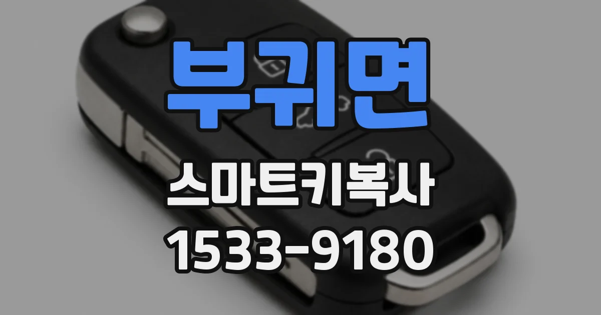 부귀면 스마트키복사