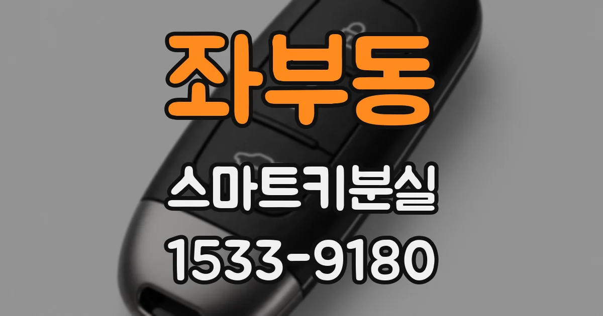 좌부동 스마트키분실