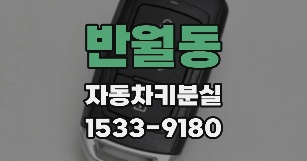 반월동 자동차키분실