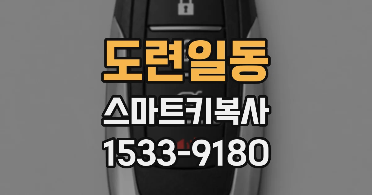 도련일동 스마트키복사