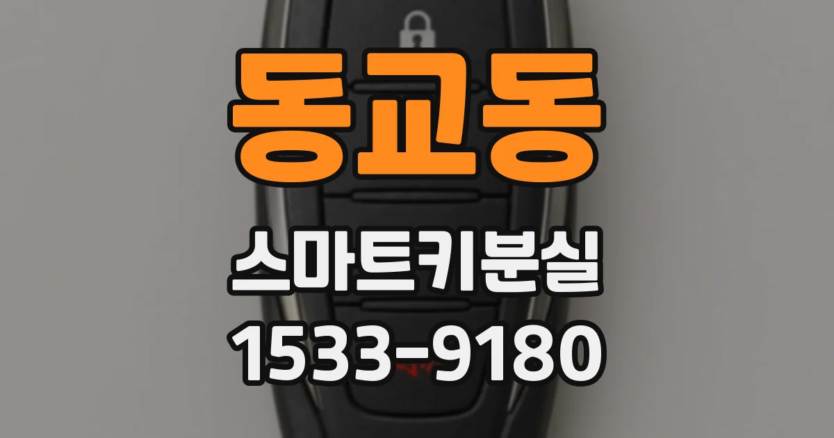동교동 스마트키분실