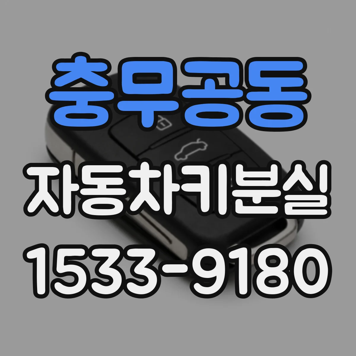 충무공동 자동차키분실