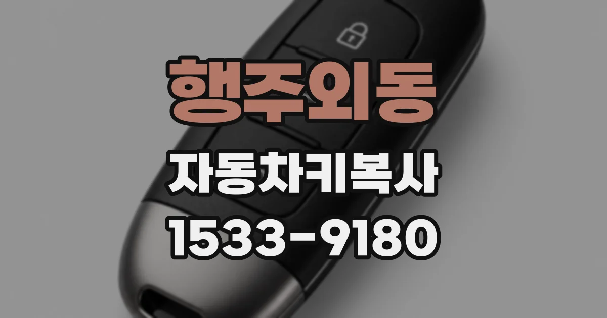 행주외동 자동차키복사