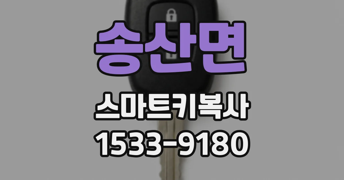 송산면 스마트키복사