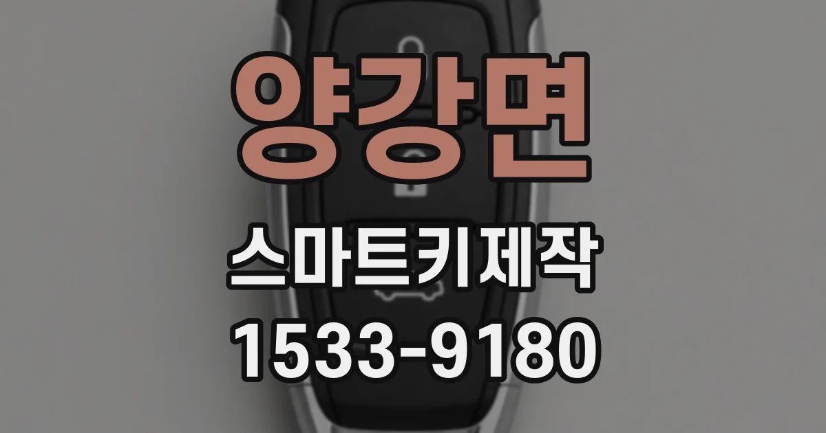 양강면 스마트키제작