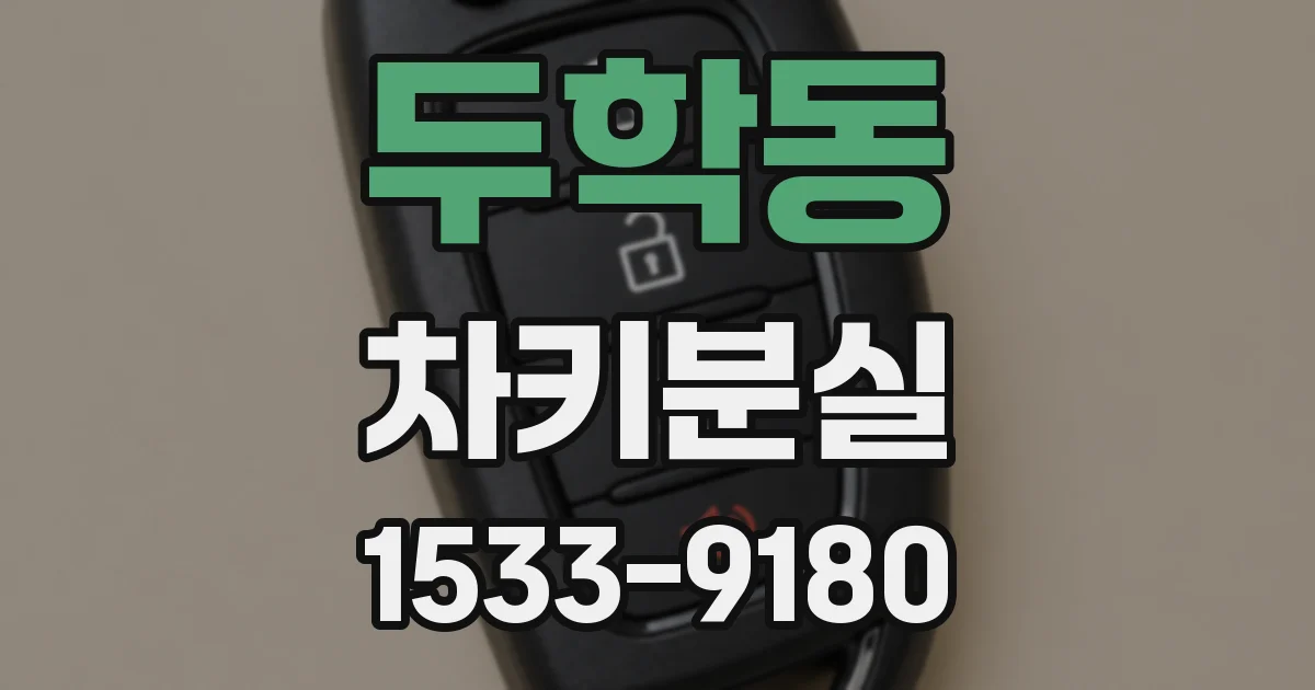 두학동 차키분실