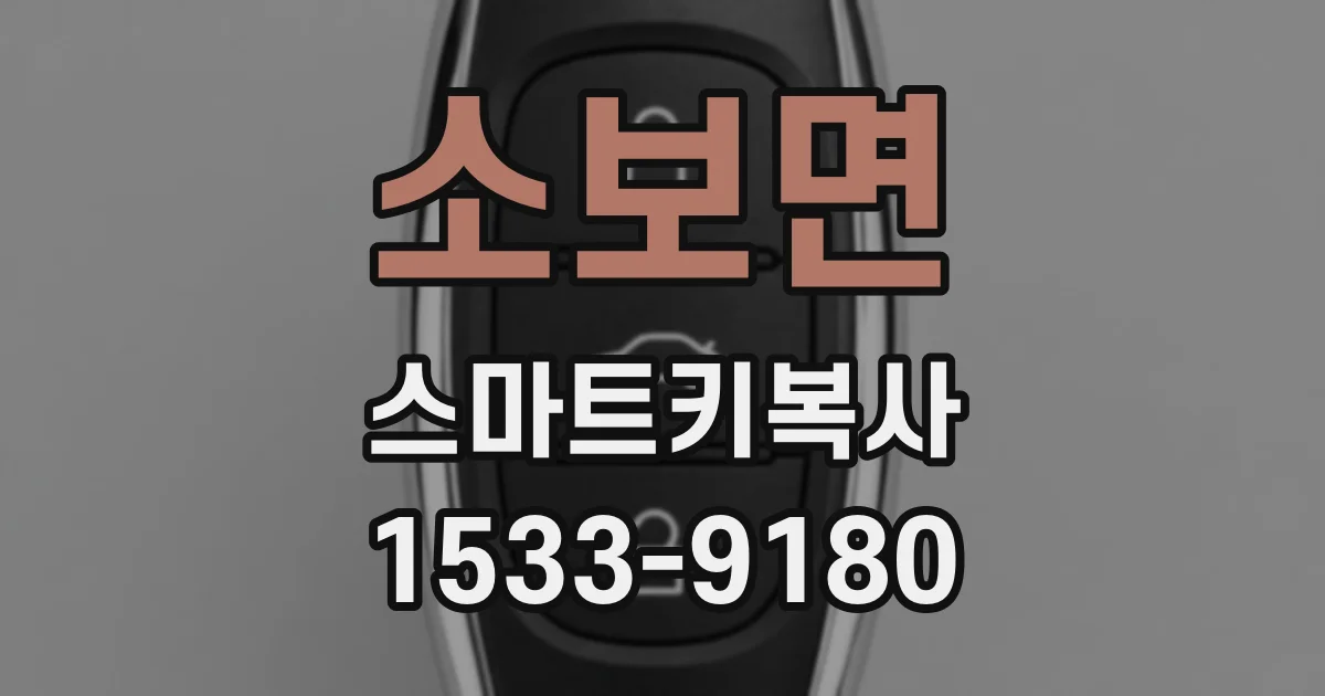 소보면 스마트키복사