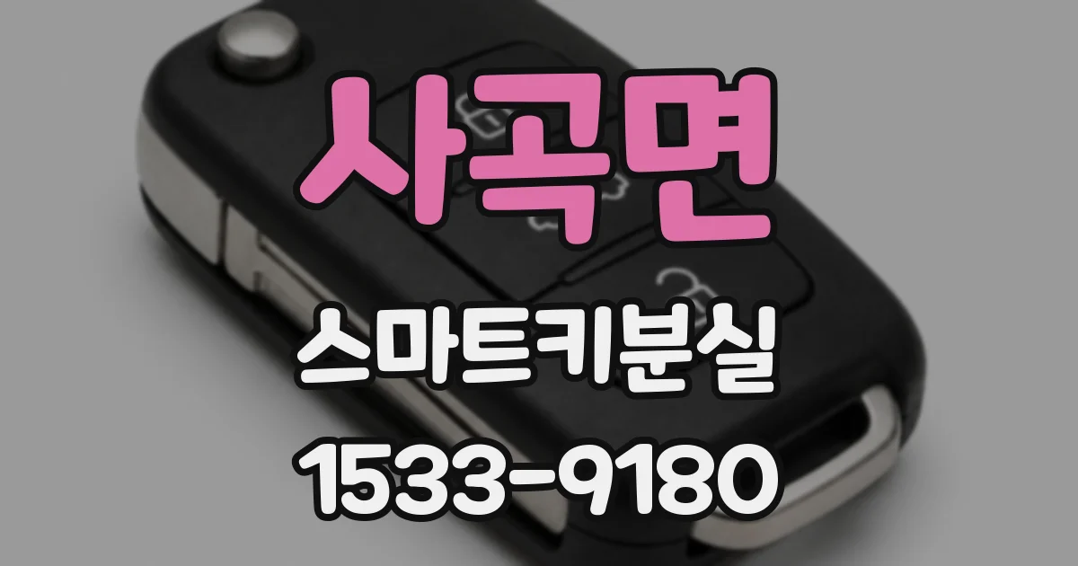사곡면 스마트키분실