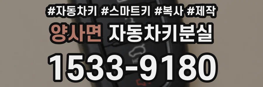 양사면 자동차키분실