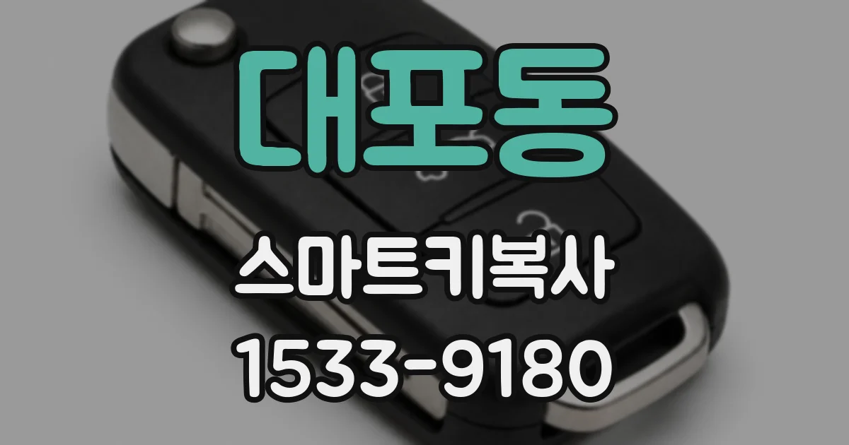 대포동 스마트키복사