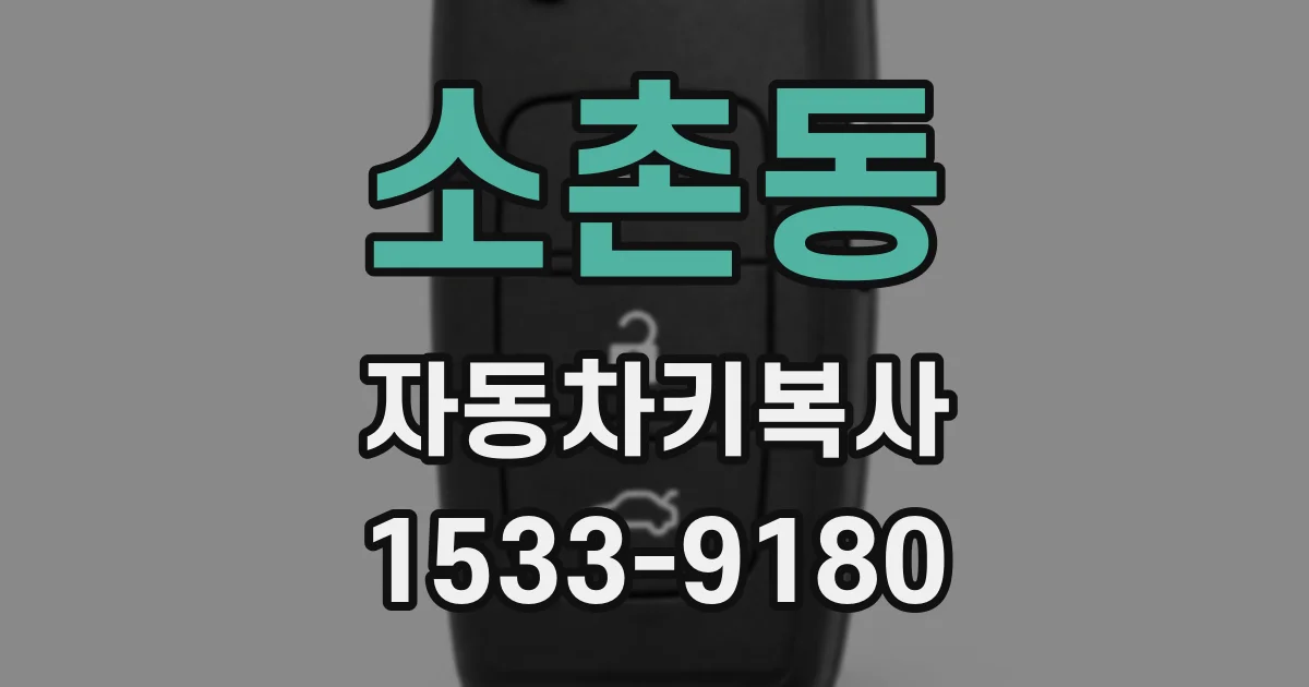 소촌동 자동차키복사