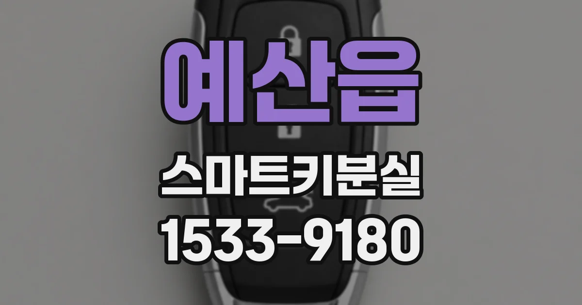 예산읍 스마트키분실