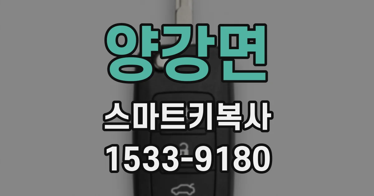 양강면 스마트키복사