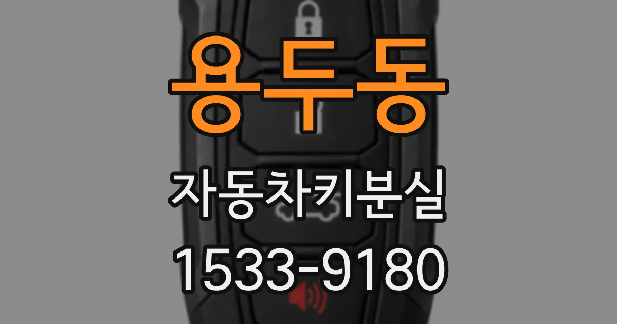 용두동 자동차키분실