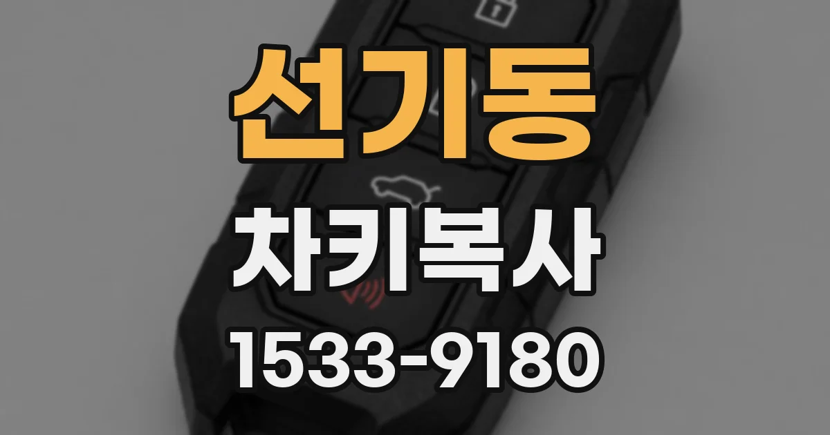 선기동 차키복사