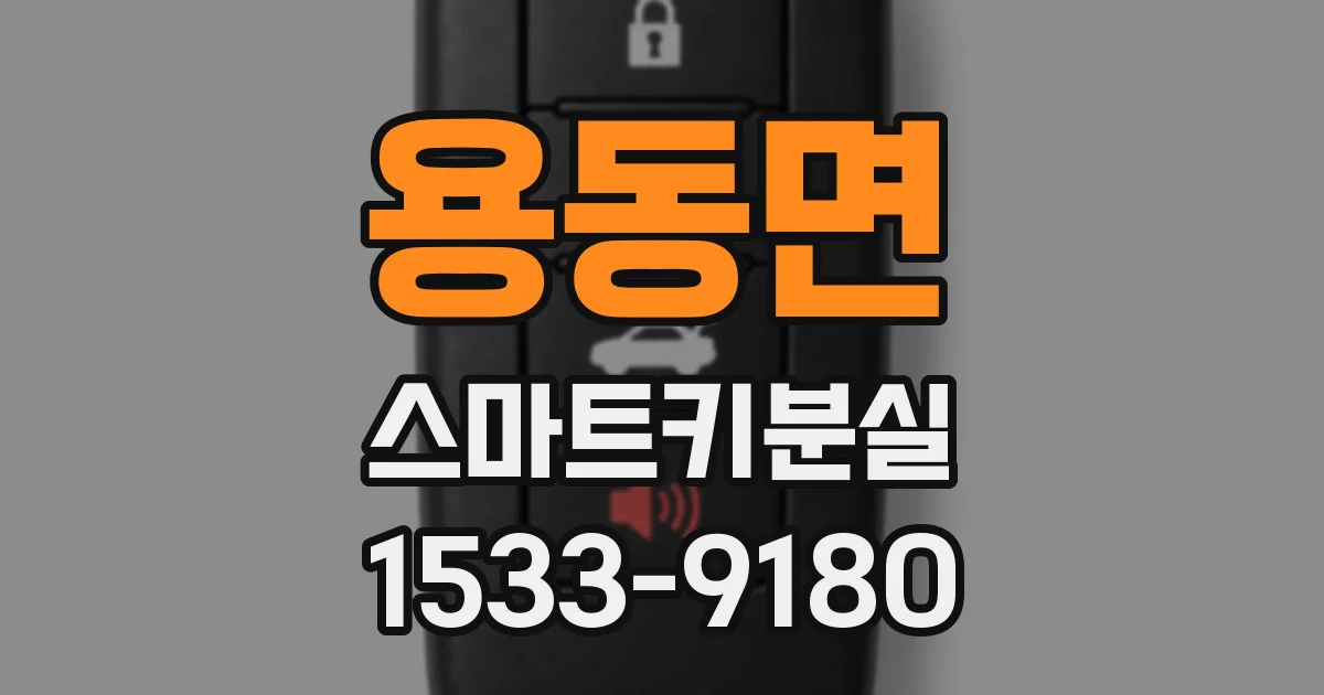 용동면 스마트키분실