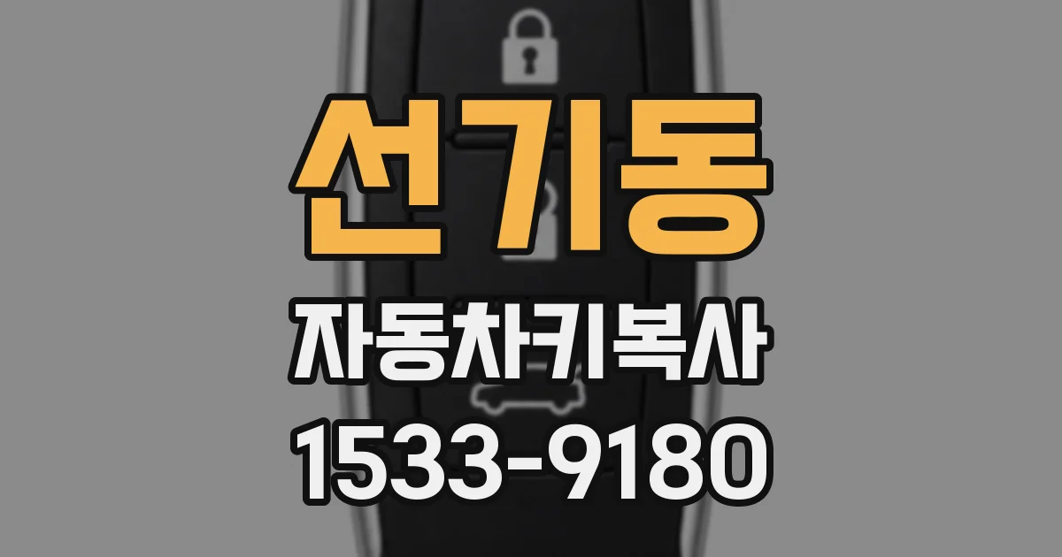 선기동 자동차키복사