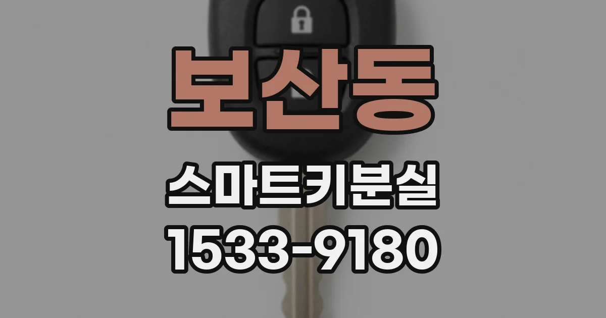 보산동 스마트키분실