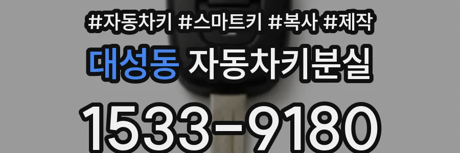 대성동 자동차키분실