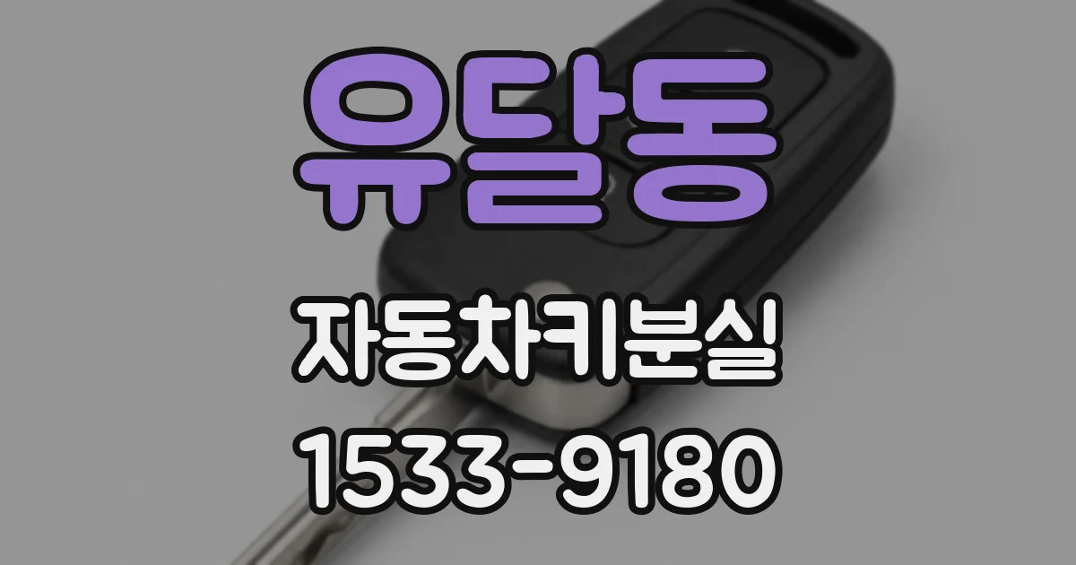 유달동 자동차키분실