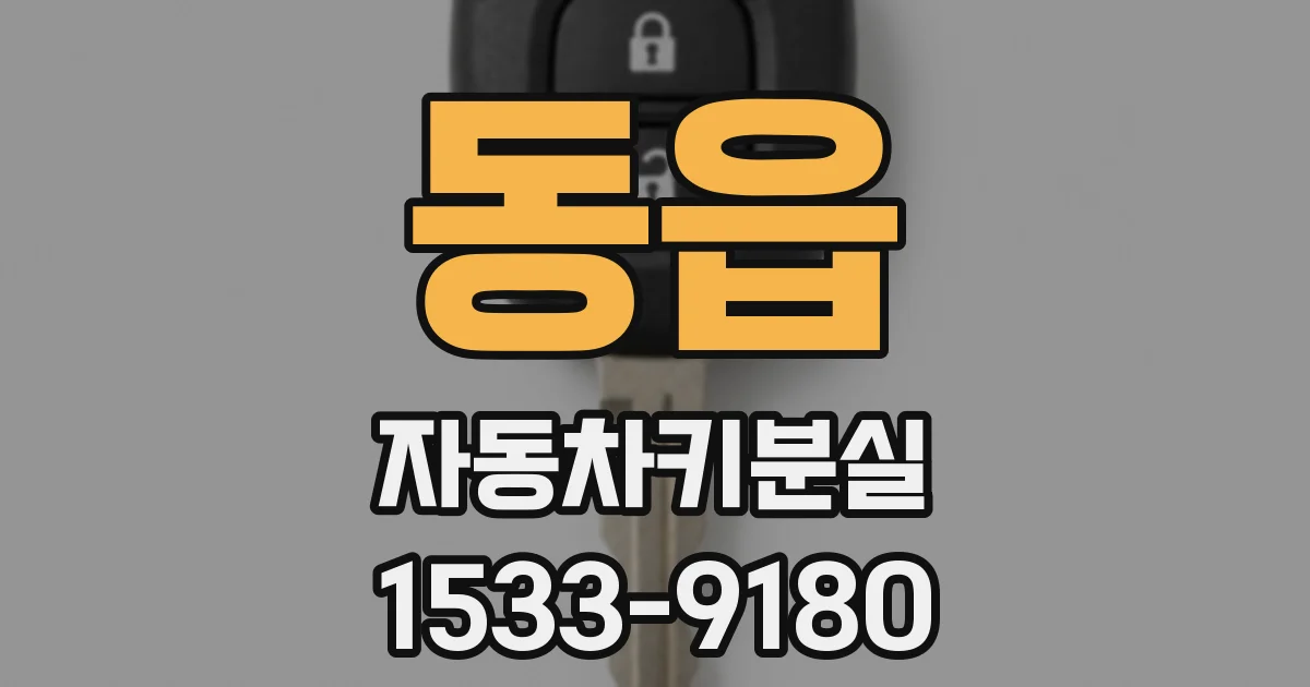 동읍 자동차키분실