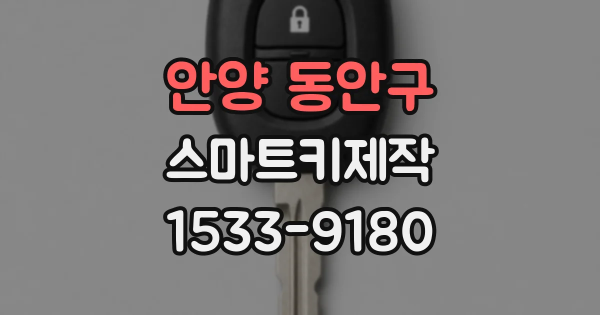 안양 동안구 스마트키제작