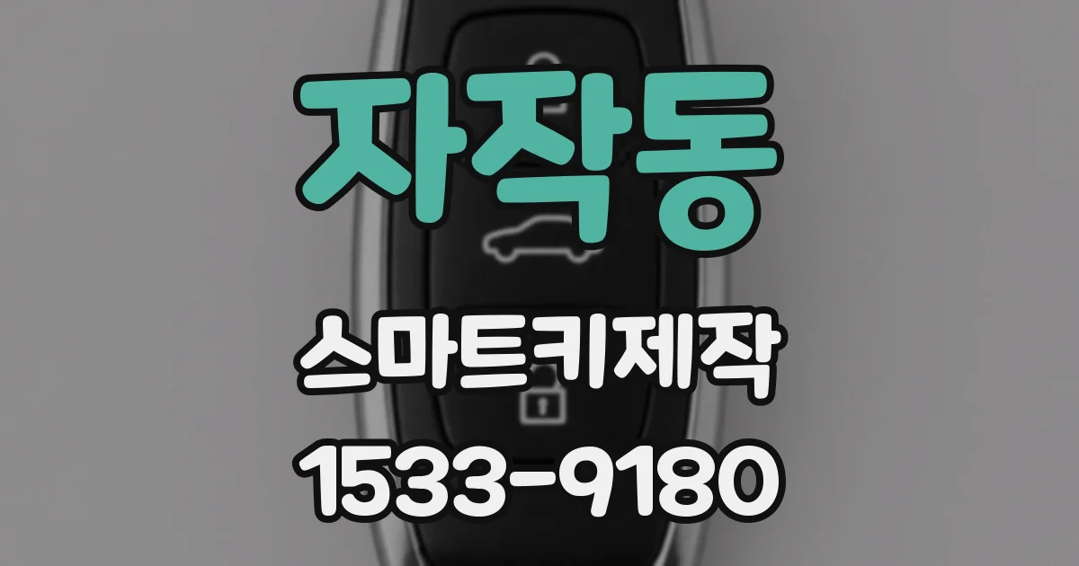 자작동 스마트키제작