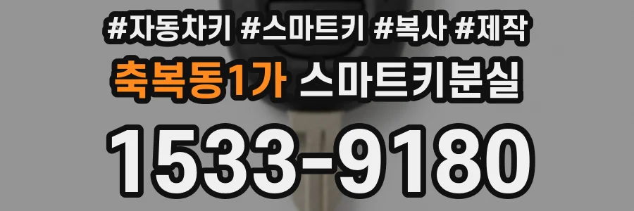 축복동1가 스마트키분실