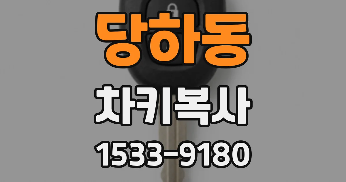 당하동 차키복사