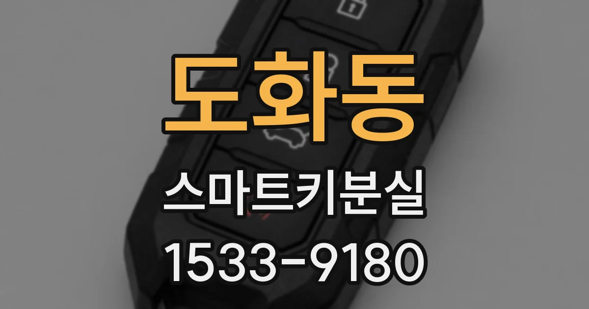 도화동 스마트키분실