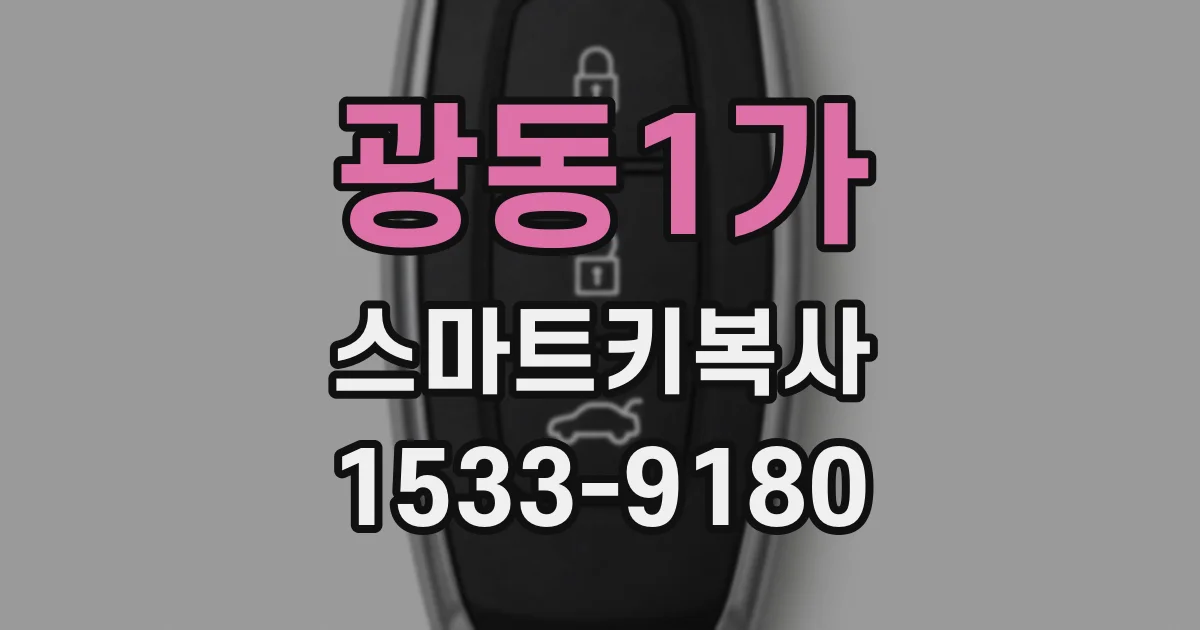 광동1가 스마트키복사