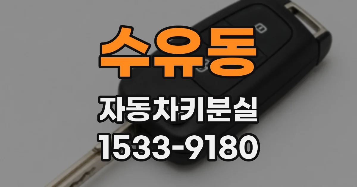 수유동 자동차키분실