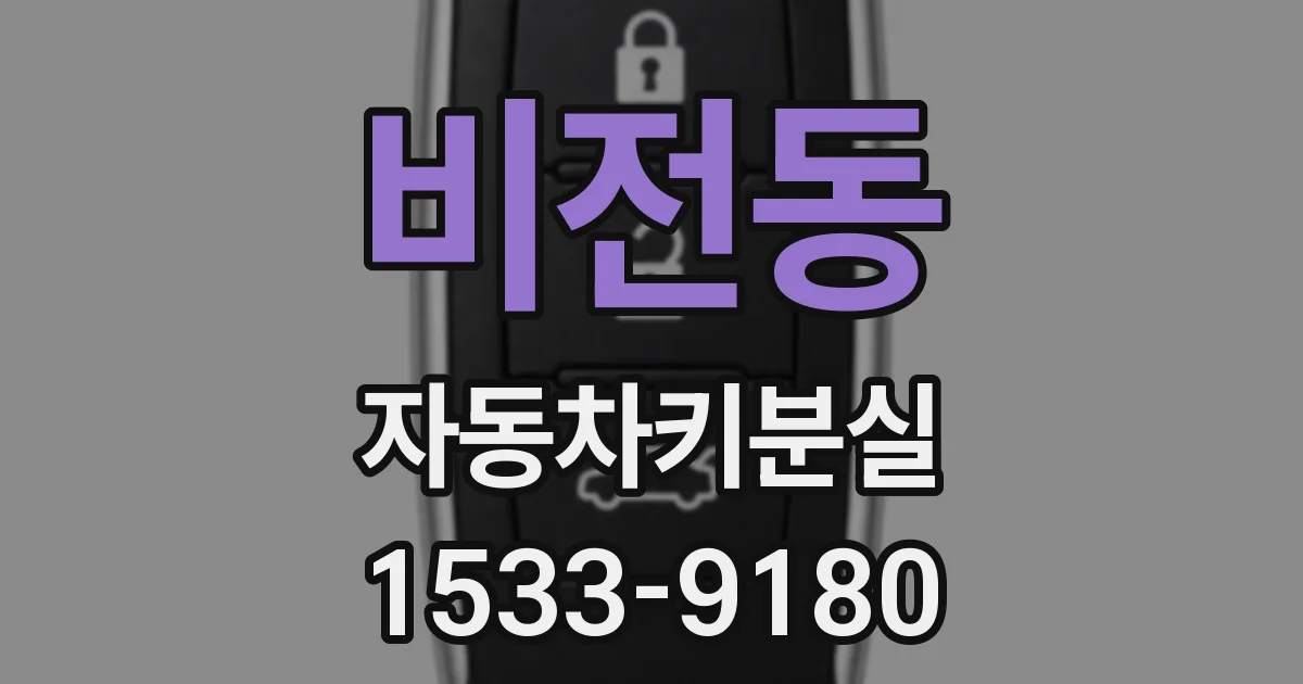 비전동 자동차키분실