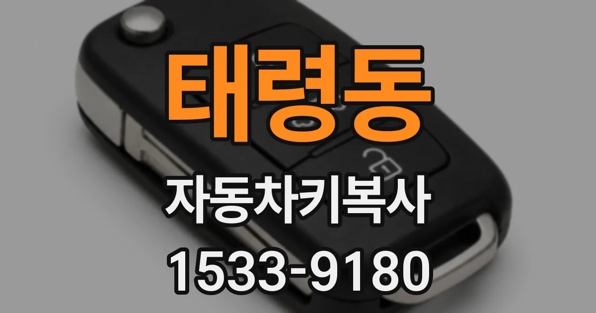 태령동 자동차키복사