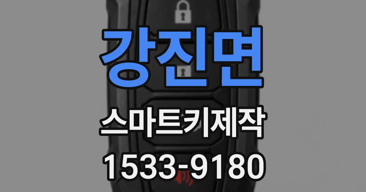 강진면 스마트키제작