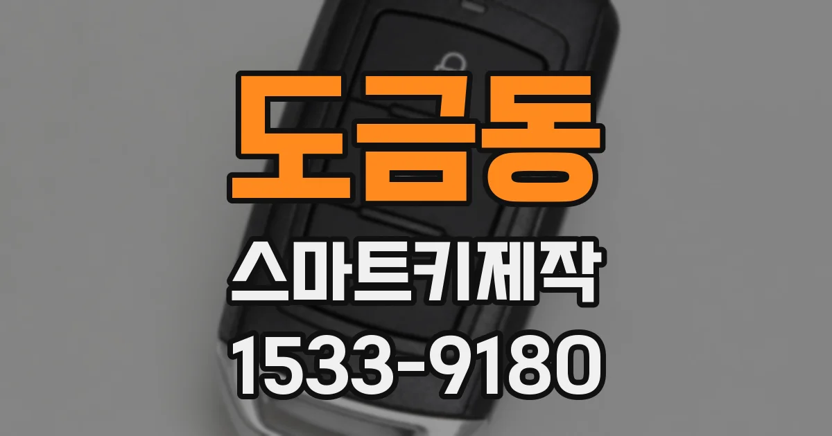 도금동 스마트키제작