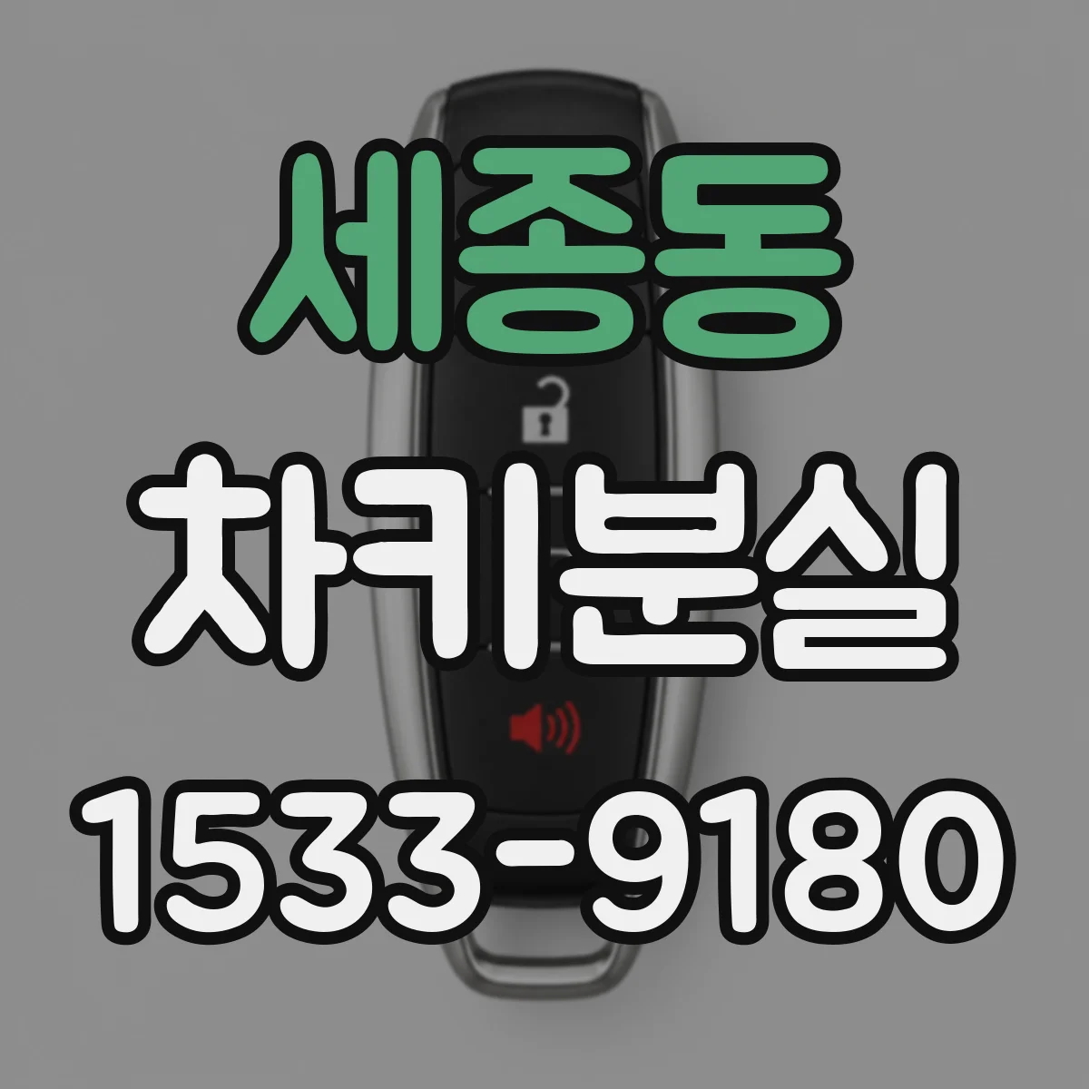 세종동 차키분실