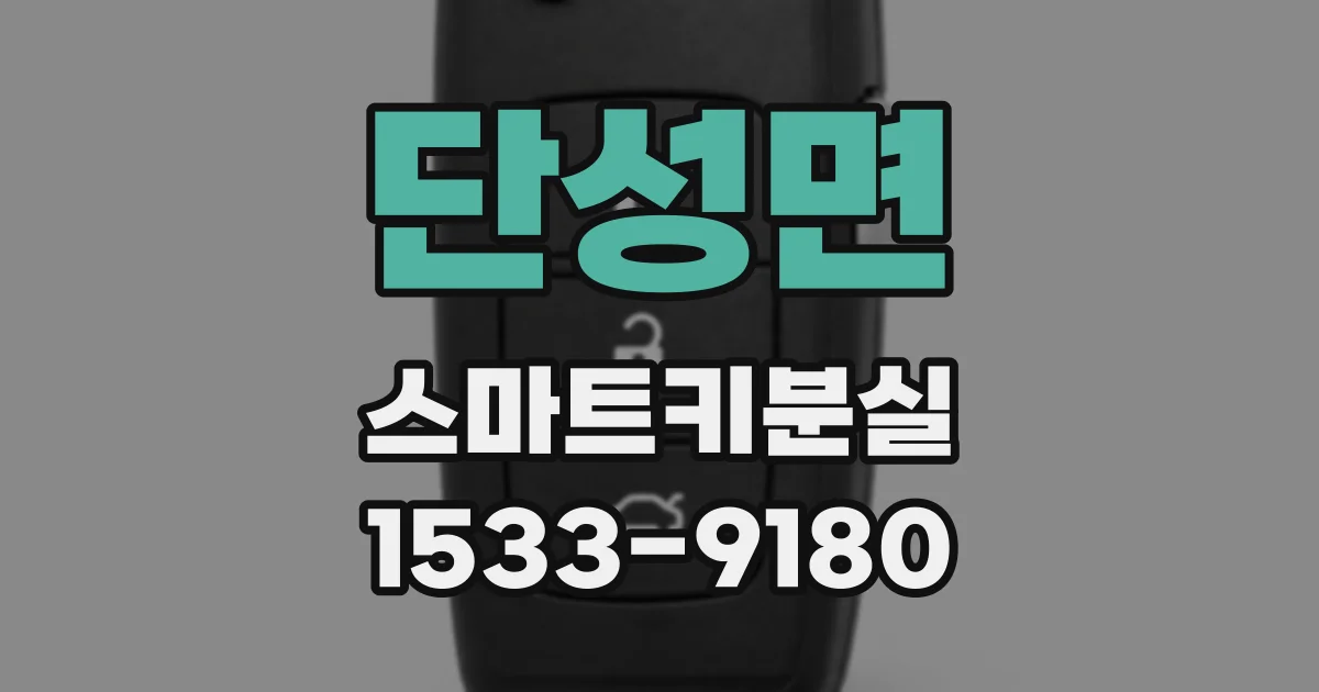 단성면 스마트키분실
