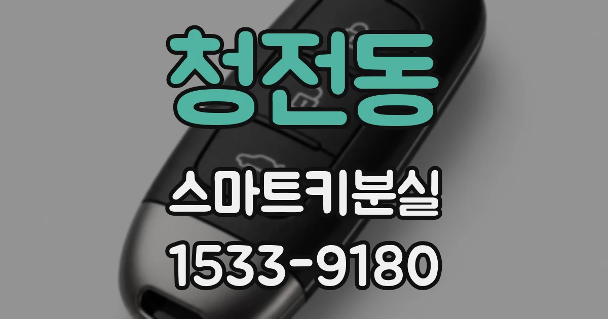 청전동 스마트키분실