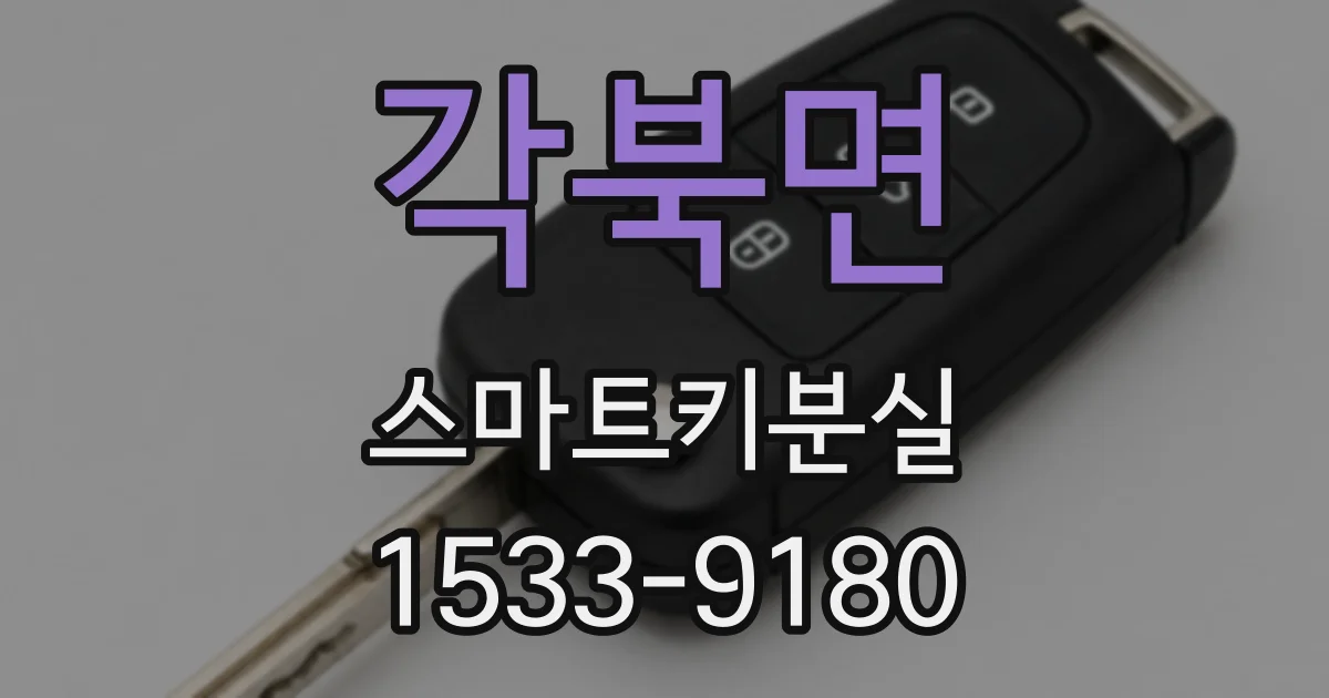 각북면 스마트키분실