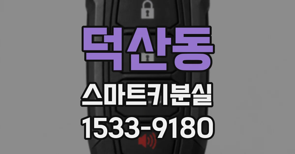 덕산동 스마트키분실
